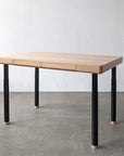 Sit stand dining table raised black legs