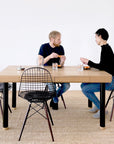 Adjustable-Height Eat-Work Table